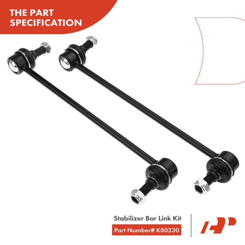8x Front Stabilizer Bar Link with Ball Joint Tie Rod End for Toyota Matrix Pontiac