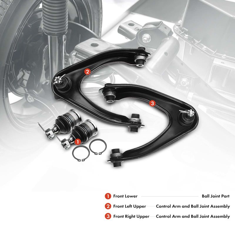 4x Front Control Arm & Ball Joint Assembly for Honda CR-V 1997-2001 2.0L