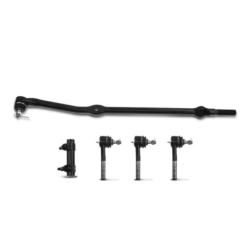 5x Steering Drag Link Adjusting Sleeve & Tie Rod End for Jeep TJ Wrangler 4WD