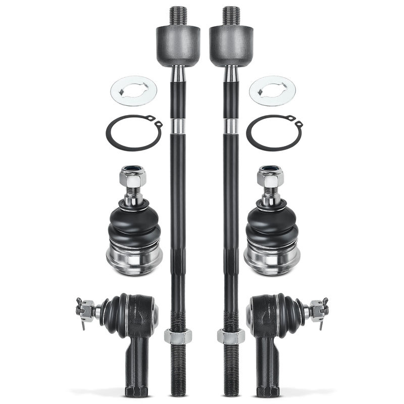 6x Inner & Outer Tie Rod End & Ball Joint Kit for Mitsubishi Diamante 1997-2004