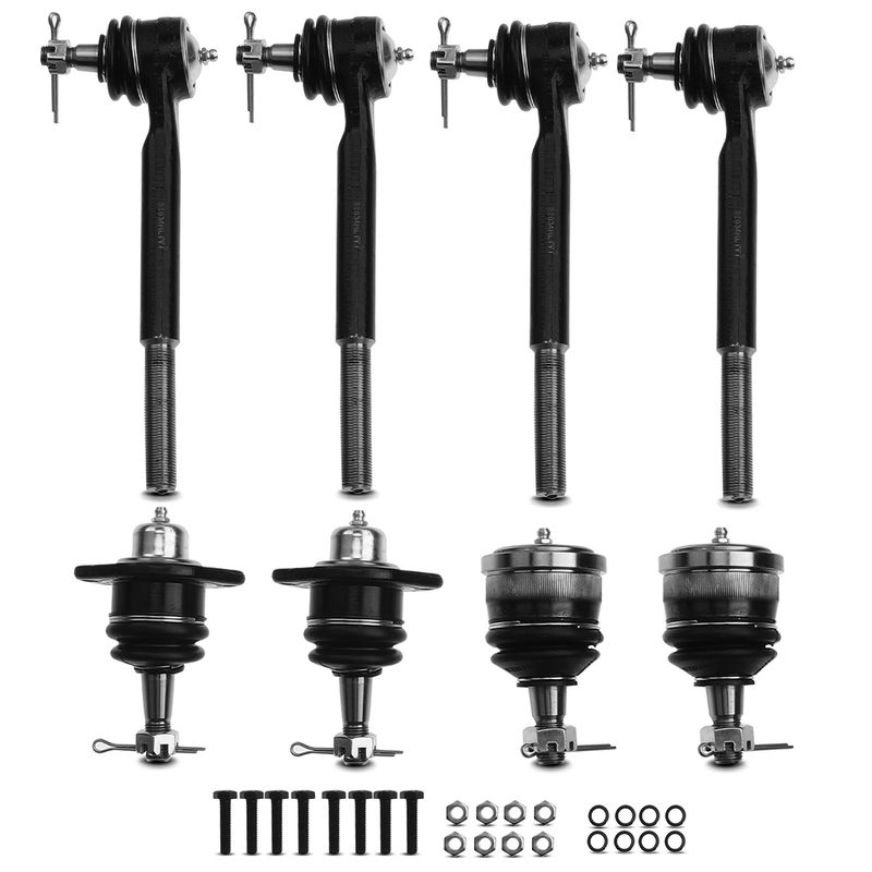 8x Inner & Outer Tie Rod End & Front Ball Joint for Chevrolet Blazer Buick GMC