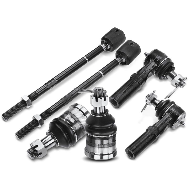 6x Front Lower Tie Rod End & Ball Joint for Dodge Dakota 91-96 RWD Power Rack