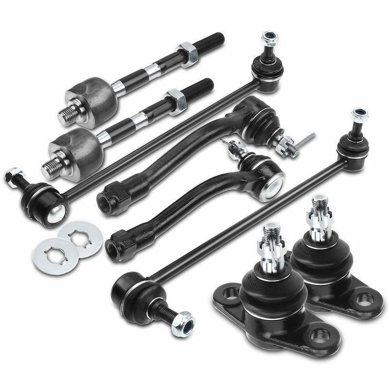 8x Front Stabilizer Bar Link Tie Rod End Ball Joint for Kia Rio 2006-2011 1.6L