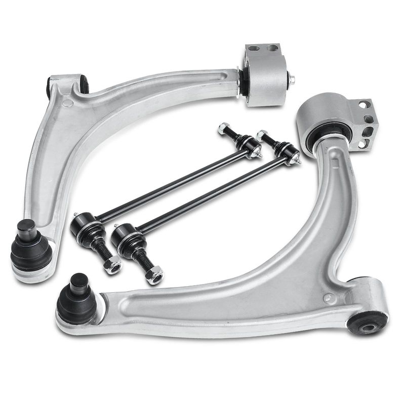 4x Front Control Arm with Ball Joint Sway Bar Link for Chevrolet Malibu Pontiac