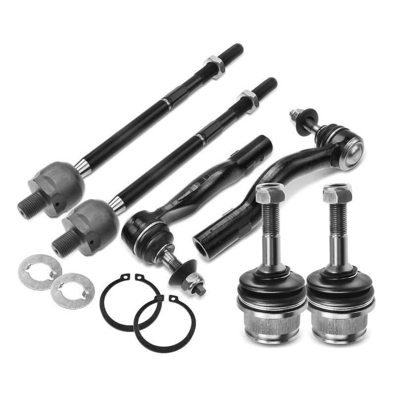 6x Front Tie Rod End with Ball Joint for Ford Lincoln Town Car 03-11 Mercury