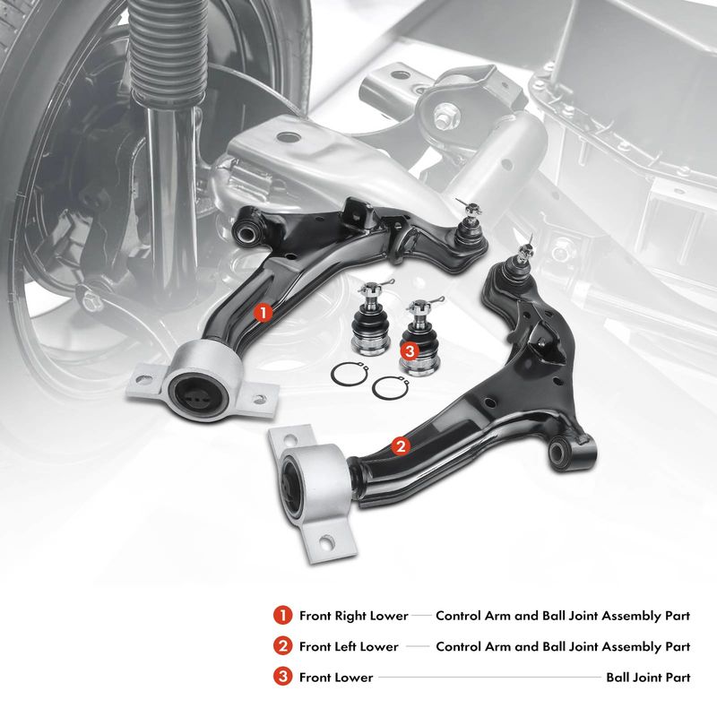 4x Front Lower Control Arm & Ball Joint Assembly for Nissan Maxima Infiniti I30