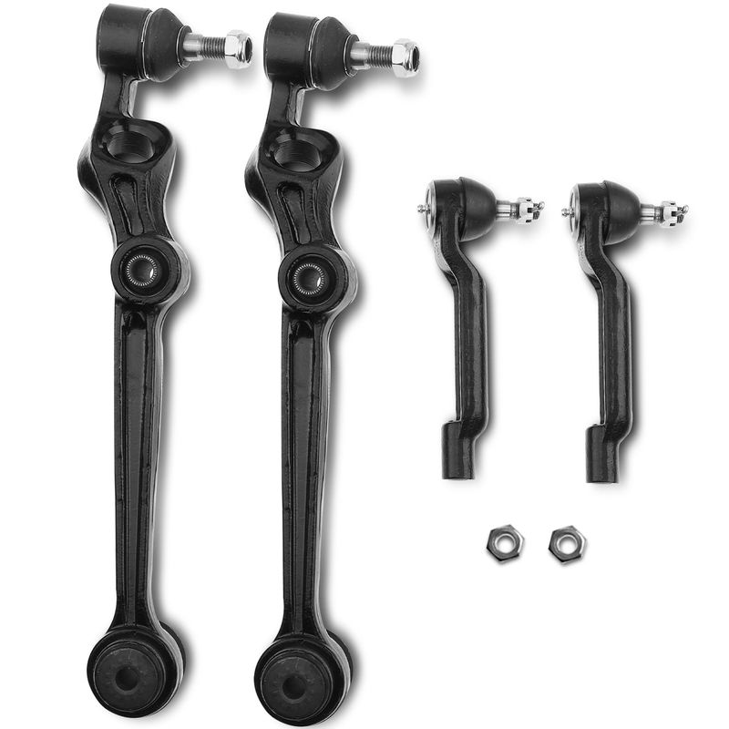 4x Front Control Arm & Ball Joint Tie Rod End for Ford Thunderbird Mercury Cougar