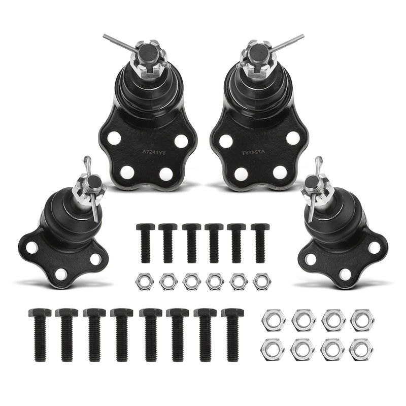 4x Front Lower & Upper Ball Joint for Dodge Dakota 1997-1999 Durango 1999 RWD