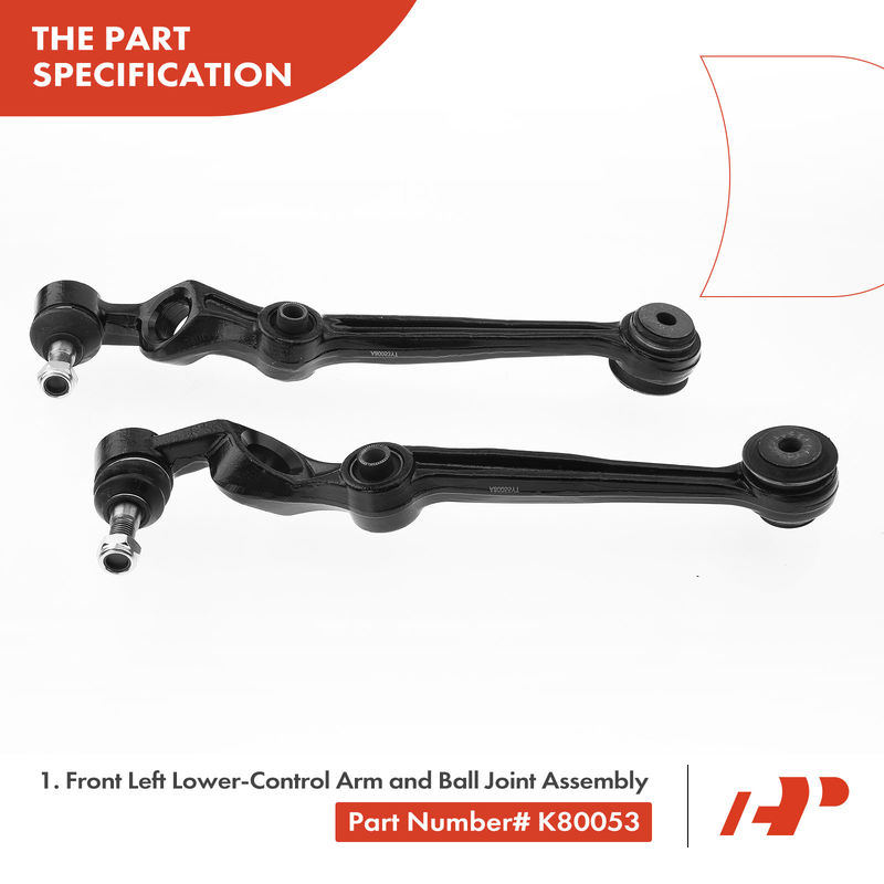 4x Front Control Arm & Ball Joint Tie Rod End for Ford Thunderbird Mercury Cougar