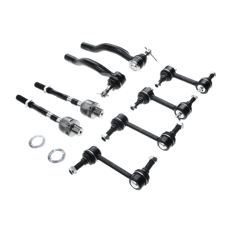8x Front & Rear Stabilizer Bar Link & Tie Rod End for Ford Edge 07-10 Lincoln