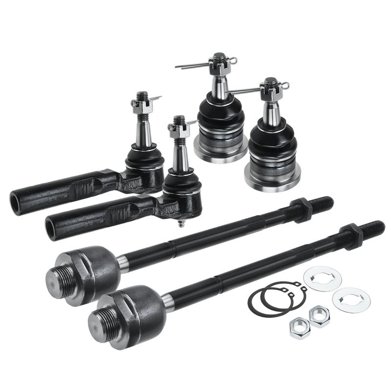 6x Front Ball Joint Tie Rod End for Chevrolet Silverado 1500 GMC Sierra 1500