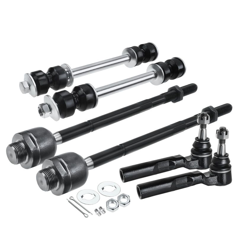6x Front Sway Bar Link Tie Rod End for Chevrolet Silverado 1500 GMC Sierra 1500