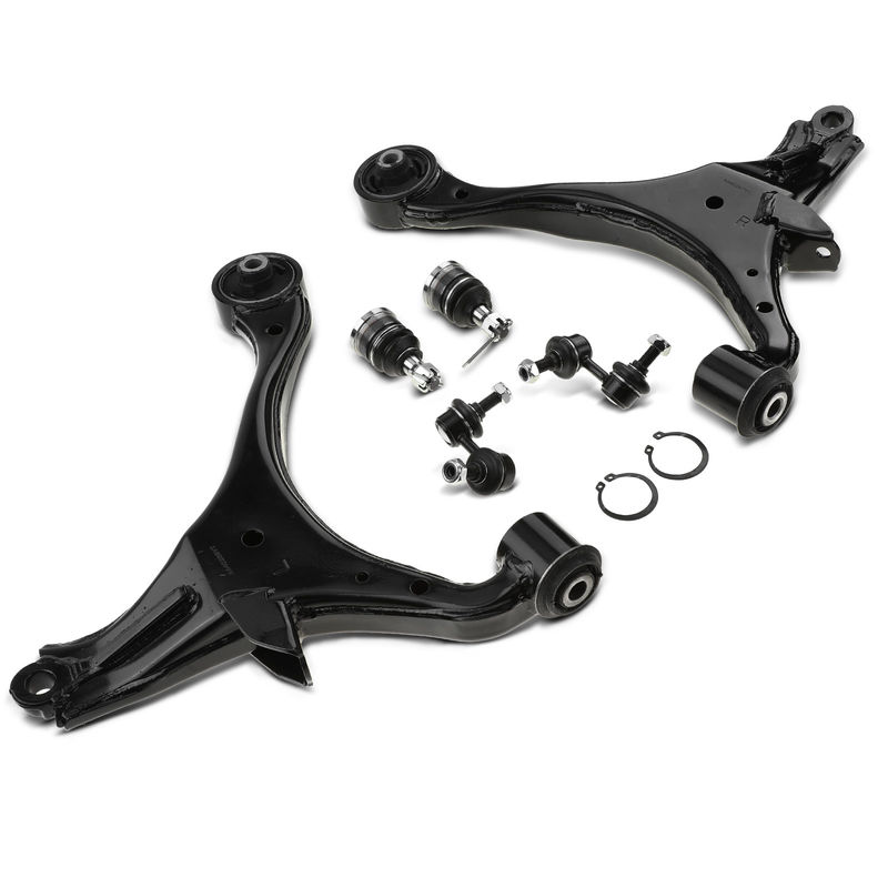 6x Front Control Arm with Ball Joint Sway Bar Link for Honda Civic 2001-2005