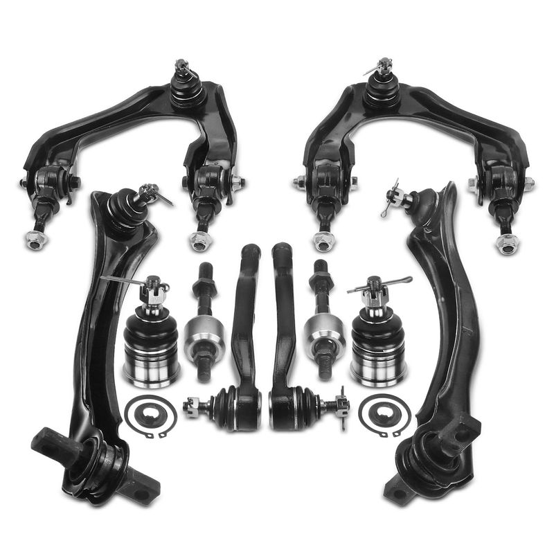 10x Front & Rear Control Arm Ball Joint Tie Rod End for Honda Accord 1990-1993