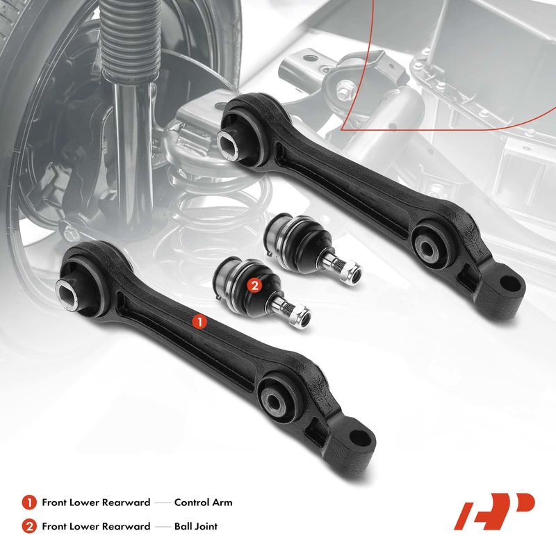 4x Front Lower Control Arm & Ball Joint for Chrysler 300 2005-2010 Dodge Charger