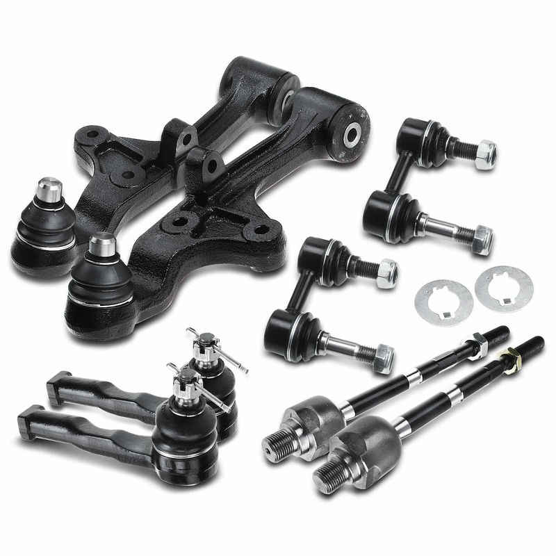 8x Front Control Arm & Ball Joint Assembly Sway Bar Link for Kia Sedona 02-05