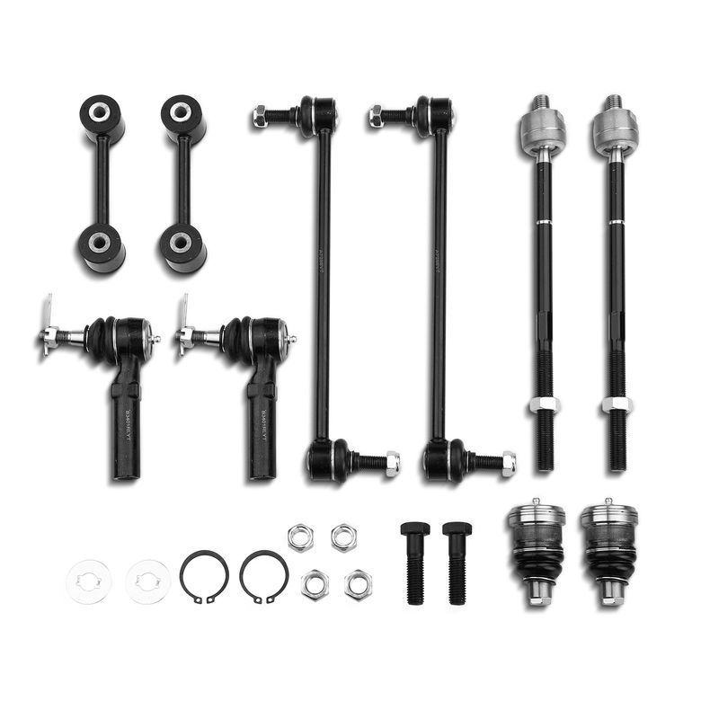 10x Front & Rear Stabilizer Bar Link & Ball Joint Tie Rod End for Chrysler Voyager
