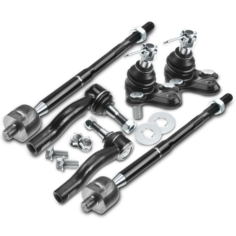 6x Front Lower Ball Joint & Tie Rod End for Toyota Celica 2000 -2005 L4 1.8L
