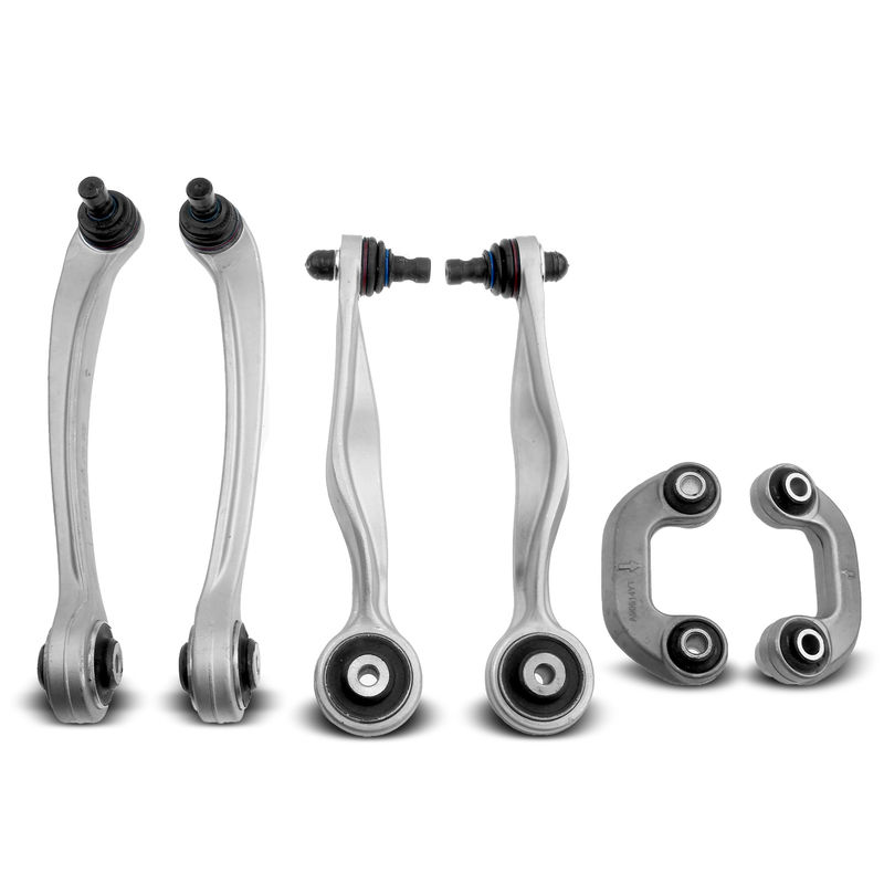 6x Front Control Arm with Ball Joints Stabilizer Bar Link for Audi A4 A6 VW