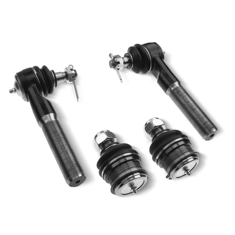 4x Front Tie Rod End Ball Joints for Dodge Ram 1500 Ram 2500 1998-1999 4WD