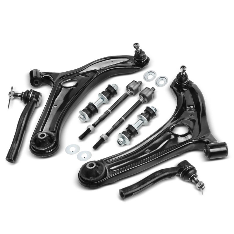 8x Front Control Arm Stabilizer Bar Link Tie Rod End for Toyota Echo 2004-2005