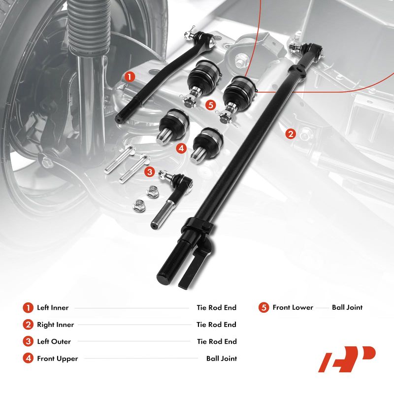 7x Inner & Outer Tie Rod End & Ball Joint for Ford Excursion F-250 Super Duty