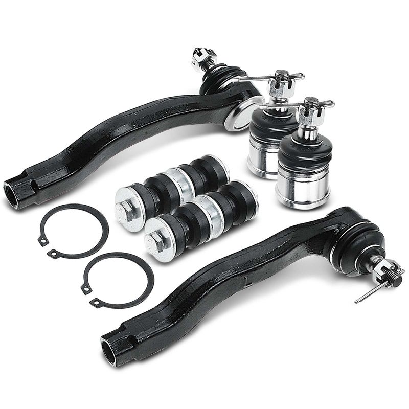 6x Front Stabilizer Bar Link & Tie Rod End for Honda Civic CRX 1988-1991 Acura