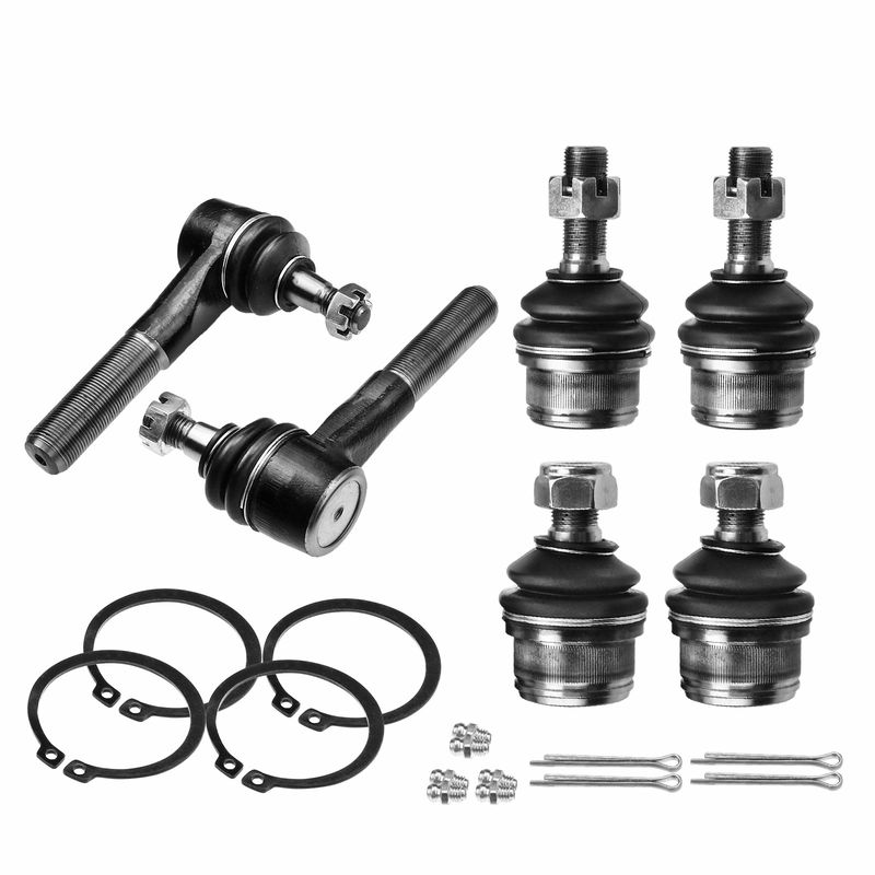 6x Front Ball Joint & Outer Tie Rod Ends for Ford F-150 1980-1993 Bronco 80-96