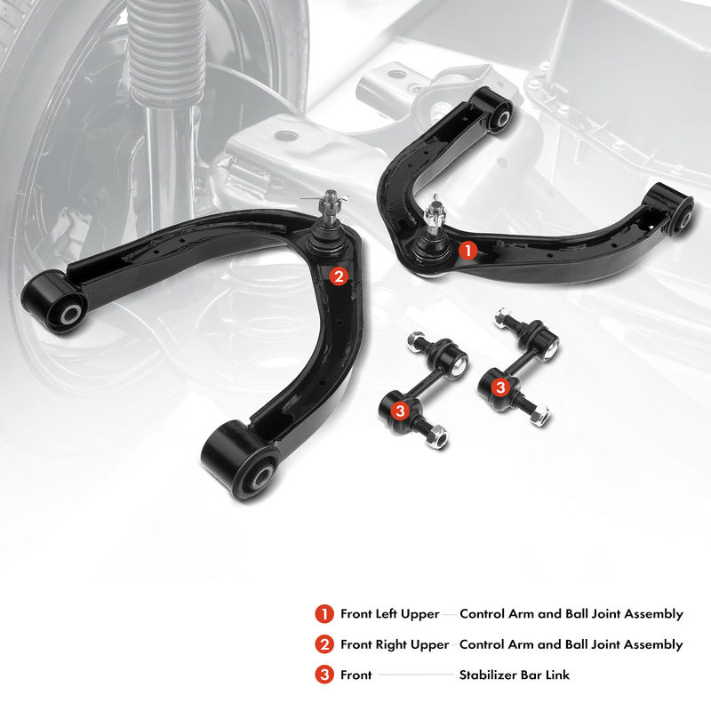 4x Front Control Arm & Ball Joint Sway Bar Link for Nissan Titan Armada INFINITI