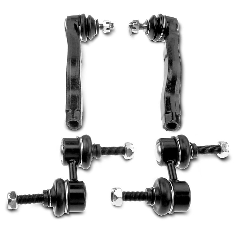 4x Front Stabilizer Bar Link & Tie Rod End for Honda Civic 99-00 CR-V 1997-2001