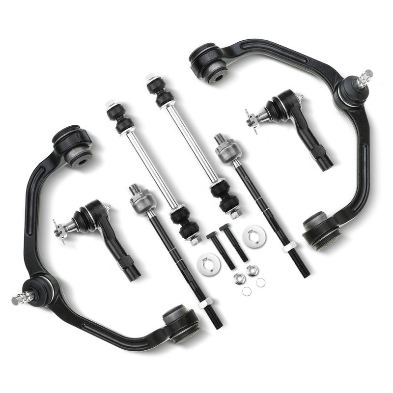 8x Front Control Arm with Ball Joint Sway Bar Link Tie Rod End for Ford Ranger