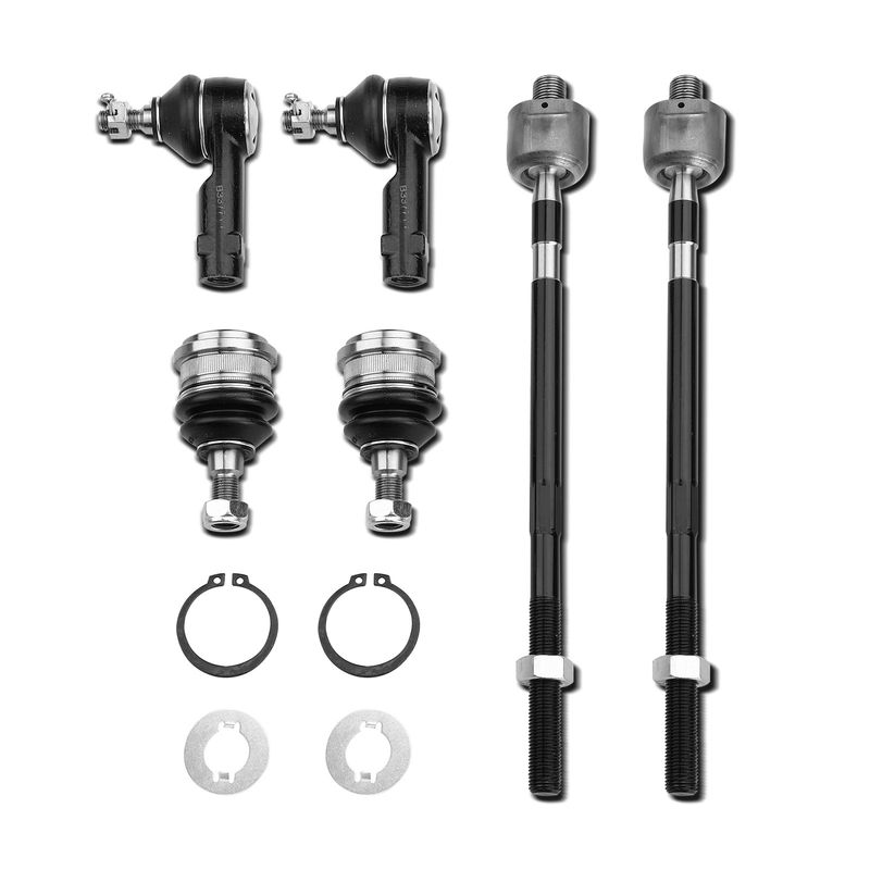 6x Inner & Outer Tie Rod Ends Kit with Ball Joints for Hyundai Tiburon 1997-2001