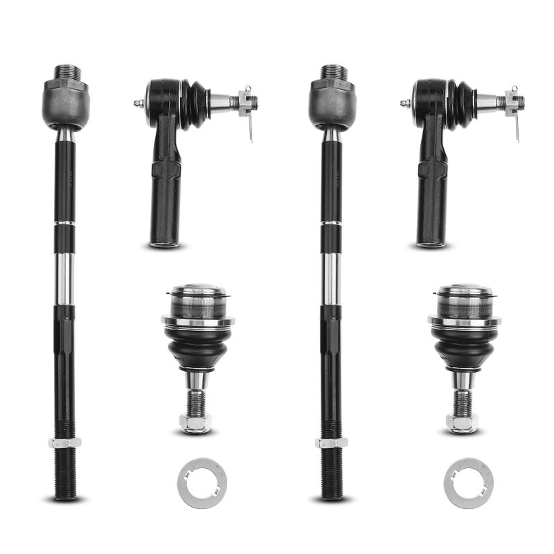 6x Inner & Outer Tie Rod Ends Ball Joints for Dodge Ram 1500 2002 2003 2004 2005