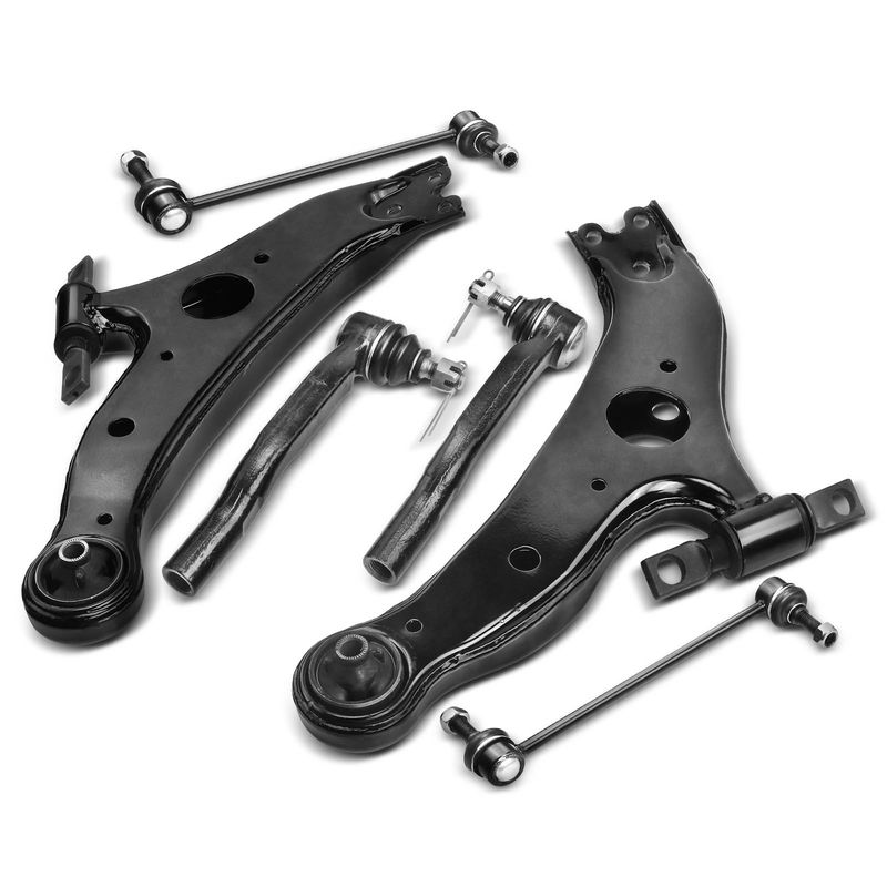 6x Front Lower Control Arm Tie Rod End Ball Joint for Toyota Sienna 2004-2010