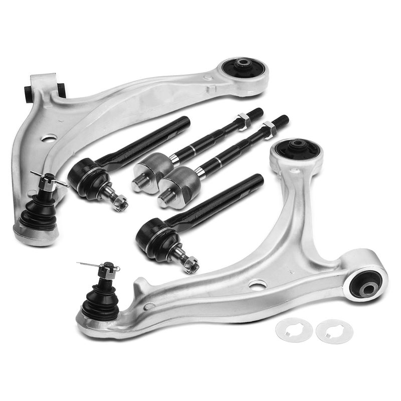 6x Front Lower Control Arm with Ball Joint & Tie Rod Ends for Honda Odyssey 05-10