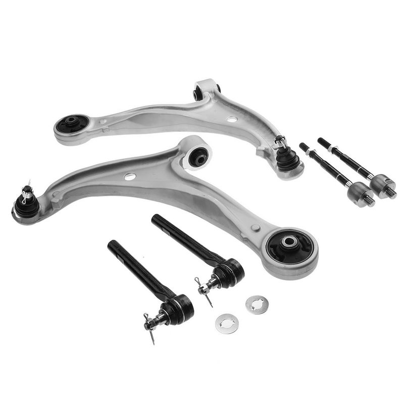 6x Front Lower Control Arm with Ball Joint & Tie Rod Ends for Honda Odyssey 05-10