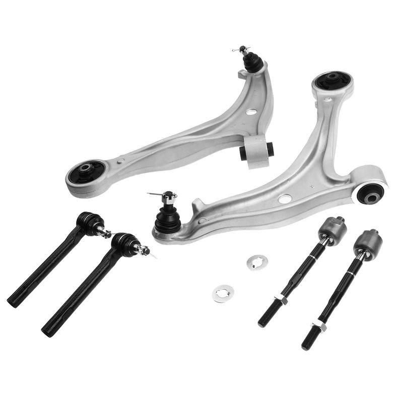6x Front Lower Control Arm with Ball Joint & Tie Rod Ends for Honda Odyssey 05-10