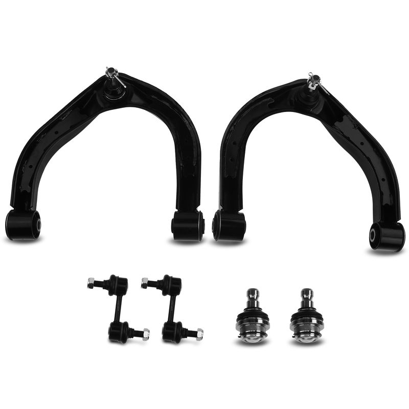 6x Front Control Arm with Ball Joint Sway Bar Link for Nissan Titan Armada