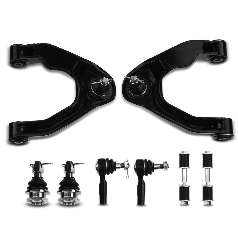 8x Front Control Arm with Ball Joint Tie Rod End for Nissan Xterra 2000-2004