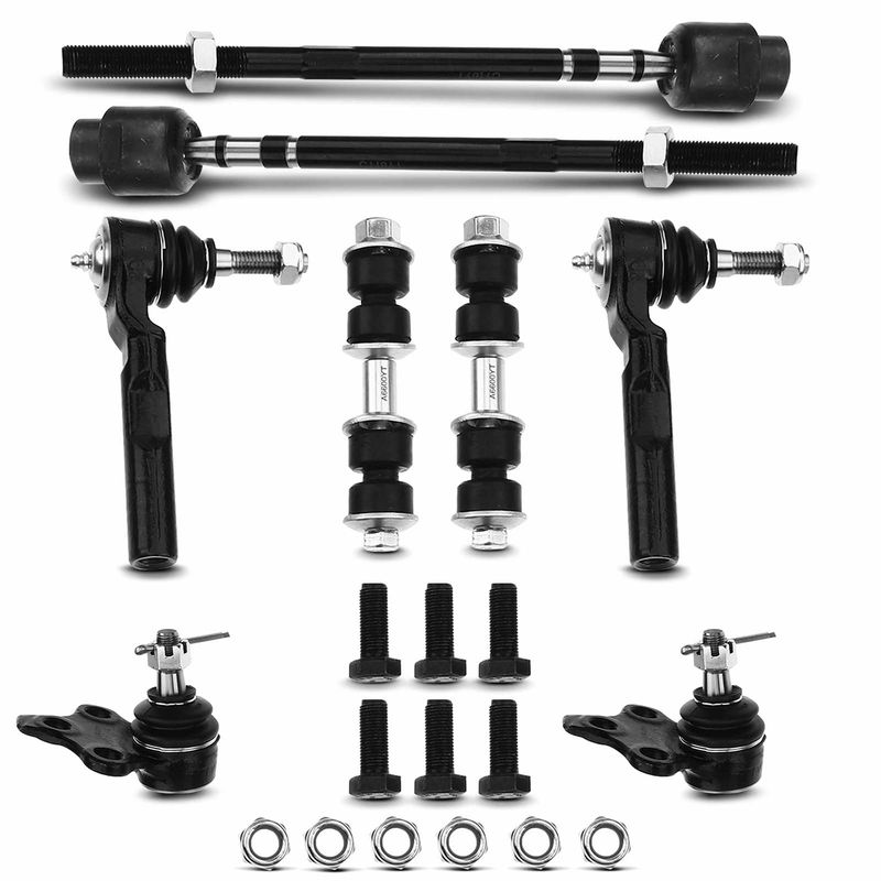 8x Front Sway Bar Link with Ball Joint Tie Rod End for Chevrolet Cavalier Pontiac