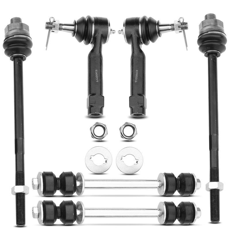 6x Front Stabilizer Sway Bar End Link Tie Rod End for Chevy Silverado Sierra 1500