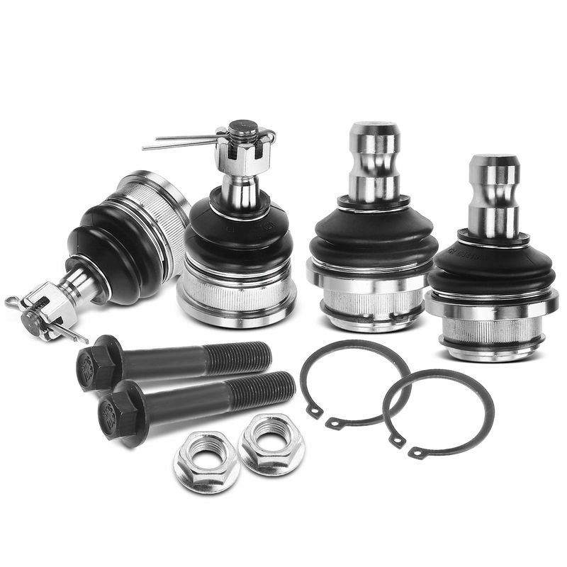 4x Front Lower & Upper Ball Joint for Nissan Frontier 2005-2018 Pathfinder Xterra