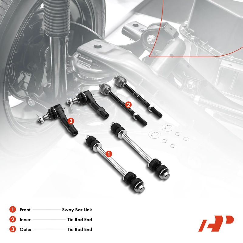 6x Front Sway Bar Link Tie Rod End for Ford Explorer Mazda B2300 2500 Mercury