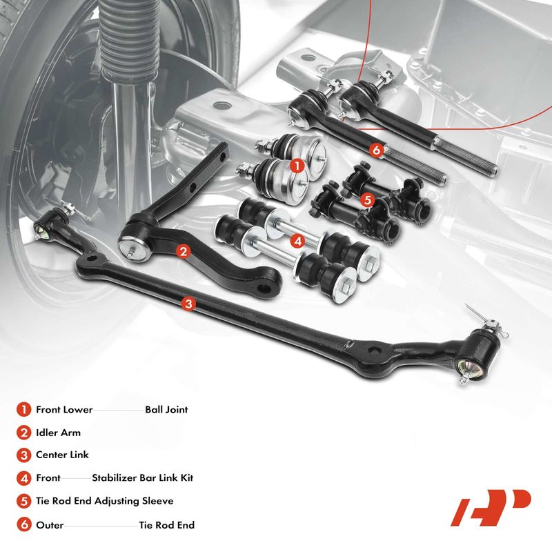 10x Front Sway Bar Link Tie Rod End Idler Arm for Chevrolet Camaro Pontiac
