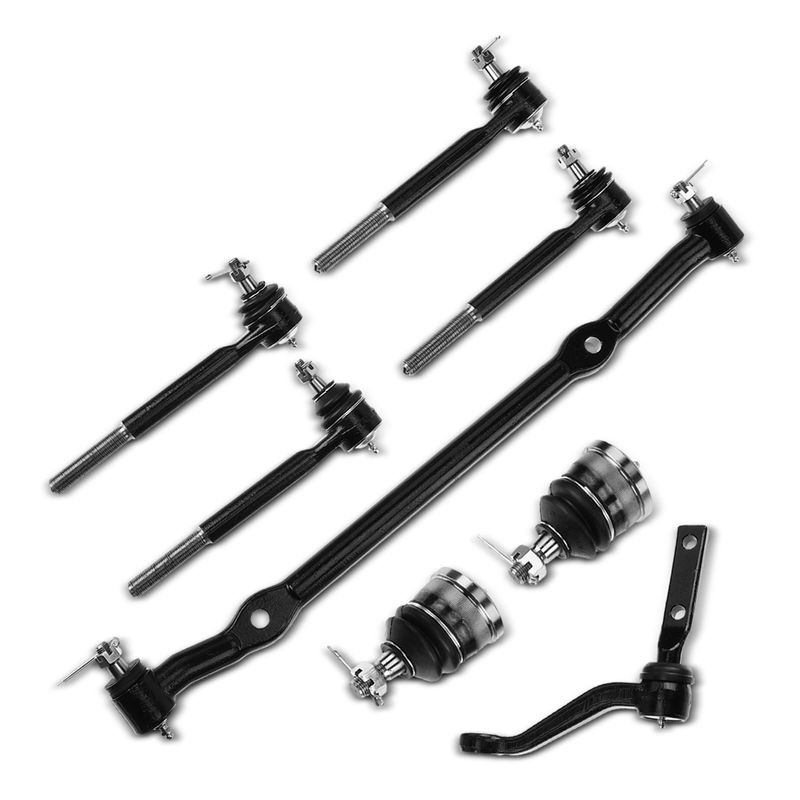 8x Inner & Outer Tie Rod End with Ball Joint for Chevy Malibu GMC Buick Century