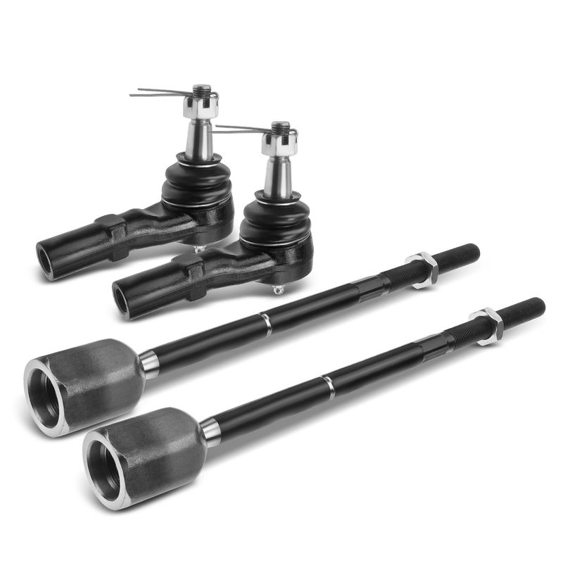 4x Inner & Outer Tie Rod Ends for Ford Taurus 1996-2007 Mercury Sable 1996-2005