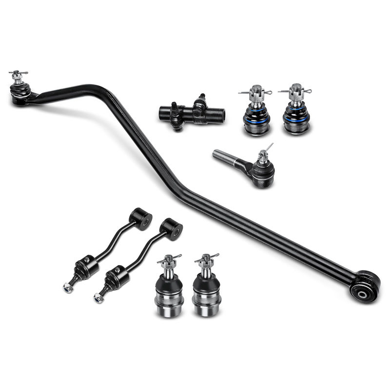 9x Front Sway Bar Link with Ball Joint Tie Rod End for Jeep Wrangler TJ 97-06 4WD