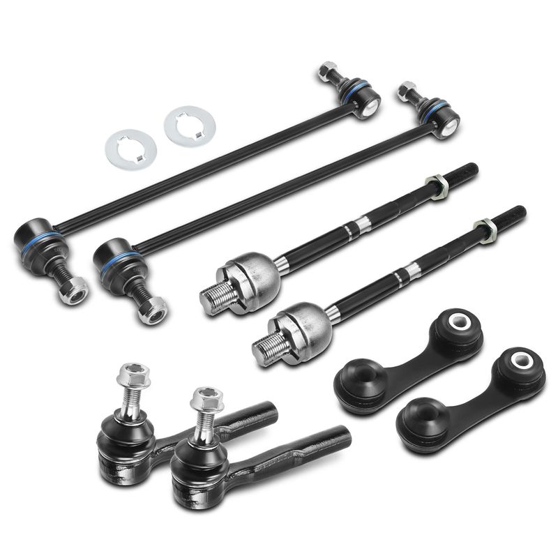 8x Front & Rear Stabilizer Bar Link Tie Rod Ends for Saab 9-3 2006-2009 V6 2.8L