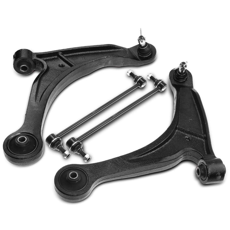 4x Front Lower Control Arm with Ball Joint Sway Bar Link for Honda Ridgeline