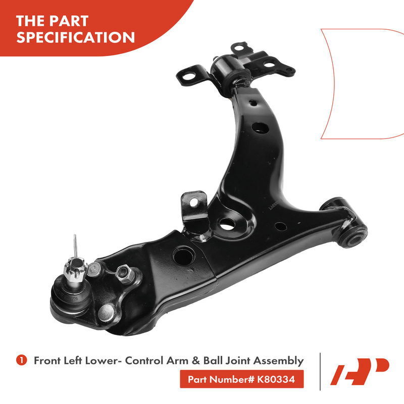 8x Front Lower Control Arm with Ball Joints Tie Rod Ends for Toyota Corolla 93-95